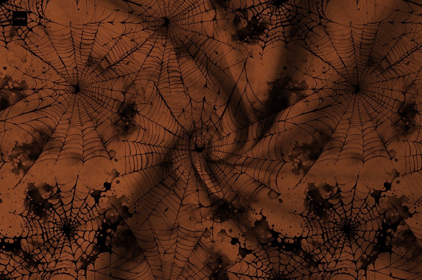 Braunes Spinnennetz Halloween Aktuelle Vorbestellung